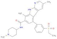 5-[3-(Ethylsulfonyl)phenyl]-3,8-dimethyl-N-(1-methyl-4-piperidinyl)-9H-pyrido[2,3-b]indole-7-carbo…