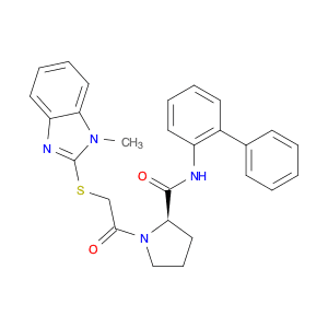 N-[1,1'-Biphenyl]-2-yl-1-[2-[(1-methyl-1H-benzimidazol-2-yl)thio]acetyl-2-pyrrolidinedicarboxamide