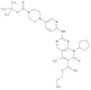 tert-Butyl 4-(6-(8-cyclopentyl-5-Methyl-7-oxo-6-(1-propoxyvinyl)-7,8-dihydropyrido[2,3-d]pyriMidin…