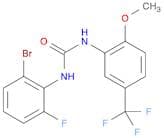 Urea, N-(2-bromo-6-fluorophenyl)-N'-[2-methoxy-5-(trifluoromethyl)phenyl]-
