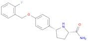 2-Pyrrolidinecarboxamide, 5-[4-[(2-fluorophenyl)methoxy]phenyl]-, (2s,5r)-