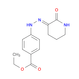 (E)-Ethyl 4-(2-(2-oxopiperidin-3-ylidene)hydrazinyl)benzoate