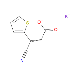 Potassium (Z)-3-cyano-3-(thiophen-2-yl)acrylate