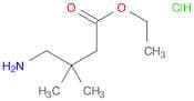 Butanoic acid, 4-​amino-​3,​3-​dimethyl-​, ethyl ester, hydrochloride (1:1)