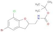 C-(5-bromo-7-chloro-2,3-dihydro-benzofuran-2-yl)-N-BOC-methylamine