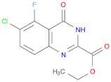 2-Quinazolinecarboxylic acid, 6-chloro-5-fluoro-3,4-dihydro-4-oxo-, ethyl ester