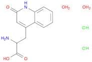 4-Quinolinepropanoic acid, α-amino-1,2-dihydro-2-oxo-, dihydrochloride, dihydrate