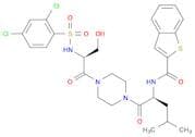 N-((S)-1-(4-((S)-2-(2,4-dichlorophenylsulfonamido)-3-hydroxypropanoyl)piperazin-1-yl)-4-methyl-1-o…