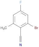 2-Bromo-4-fluoro-6-methylbenzonitrile