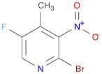 2-Bromo-5-fluoro-4-methyl-3-nitropyridine