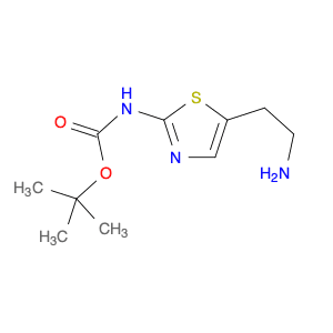 Carbamic  acid,  N-[5-(2-aminoethyl)-2-thiazolyl]-,  1,1-dimethylethyl  ester