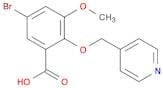 5-Bromo-3-methoxy-2-(pyridin-4-ylmethoxy)benzoic acid