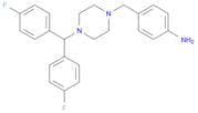 4-(4-[Bis(4-fluorophenyl)methyl]piperazin-1-ylmethyl)phenylamine