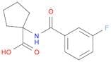1-(3-Fluorobenzamido)cyclopentanecarboxylic acid