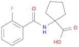 1-(2-Fluorobenzamido)cyclopentanecarboxylic acid
