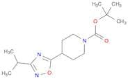 4-(3-Isopropyl-[1,2,4]oxadiazol-5-yl)piperidine-1-carboxylic acid tert-butyl ester
