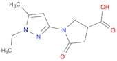 1-(1-Ethyl-5-methyl-1H-pyrazol-3-yl)-5-oxopyrrolidine-3-carboxylic acid