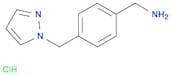 {4-[(1H-pyrazol-1-yl)methyl]phenyl}methanamine hydrochloride