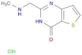 2-((Methylamino)methyl)thieno[3,2-d]pyrimidin-4(3H)-one hydrochloride