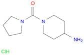 1-(Pyrrolidin-1-ylcarbonyl)piperidin-4-amine hydrochloride