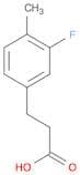 3-(3-FLUORO-4-METHYLPHENYL)PROPIONIC ACID