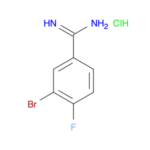 3-Bromo-4-fluoro-benzamidine, HCl