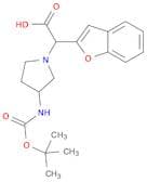 2-(Benzofuran-2-yl)-2-(3-((tert-butoxycarbonyl)amino)pyrrolidin-1-yl)acetic acid