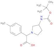 2-(3-((tert-Butoxycarbonyl)amino)pyrrolidin-1-yl)-2-(p-tolyl)acetic acid