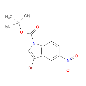 3-BROMO-5-NITROINDOLE-1-CARBOXYLIC ACID TERT-BUTYL ESTER