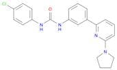 1-(4-Chlorophenyl)-3-[3-[6-(pyrrolidin-1-yl)pyridin-2-yl]phenyl]urea