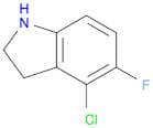 1H-Indole, 4-chloro-5-fluoro-2,3-dihydro-