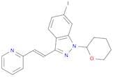(E)-6-Iodo-3-[2-(pyridin-2-yl)ethenyl]-1-(tetrahydro-2H-pyran-2-yl)-1H-indazole