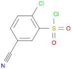 2-Chloro-5-cyanobenzene-1-sulfonyl chloride