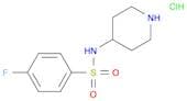 4-fluoro-N-piperidin-4-ylbenzenesulfonamide hydrochloride
