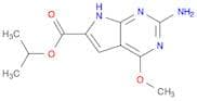 Isopropyl 2-amino-4-methoxy-7H-pyrrolo[2,3-d]pyrimidine-6-carboxylate