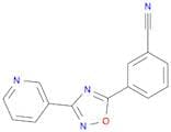3-(3-(pyridin-3-yl)-1,2,4-oxadiazol-5-yl)benzonitrile