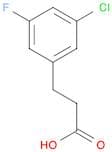 3-(3-Chloro-5-fluorophenyl)propanoic acid