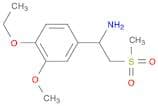 1-(4-Ethoxy-3-methoxyphenyl)-2-(methylsulfonyl)ethanamine