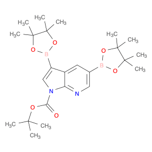 T-BUTYL 3,5-BIS(4,4,5,5-TETRAMETHYL-1,3,2-DIOXABOROLAN-2-YL)-1H-PYRROLO[2,3-B]PYRIDINE-1-CARBOXYLA…