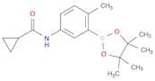 N-(4-methyl-3-(4,4,5,5-tetramethyl-1,3,2-dioxaborolan-2-yl)phenyl)cyclopropanecarboxamide