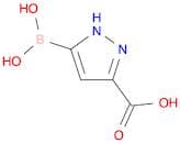 Pyrazole-3(or 5)-carboxylic acid, 5(or 3)-borono- (7CI)