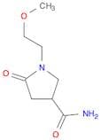 1-(2-Methoxyethyl)-5-oxopyrrolidine-3-carboxamide