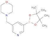 4-((5-(4,4,5,5-Tetramethyl-1,3,2-dioxaborolan-2-yl)pyridin-3-yl)methyl)morpholine