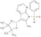 1H-Pyrrolo[2,3-b]pyridine, 2-methyl-1-(phenylsulfonyl)-3-(4,4,5,5-tetramethyl-1,3,2-dioxaborolan-2…