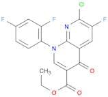 1,8-Naphthyridine-3-carboxylic acid,7-chloro-1-(2,4-difluorophenyl)-6-fluoro-1,4-dihydro-4-oxo-, e…