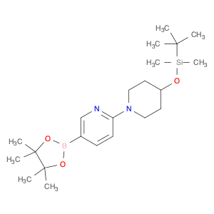 6-(4-((tert-Butyldimethylsilyl)oxy)piperidin-1-yl)pyridine-3-boronic acid pinacol ester