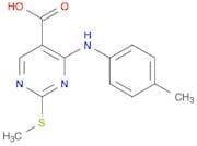 2-(Methylthio)-4-(p-tolylamino)pyrimidine-5-carboxylic acid
