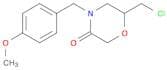 6-(chloromethyl)-4-[(4-methoxyphenyl)methyl]morpholin-3-one