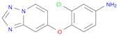4-([1,2,4]Triazolo[1,5-a]pyridin-7-yloxy)-3-chloroaniline