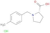 (S)-1-(4-Methylbenzyl)pyrrolidine-2-carboxylic acid hydrochloride